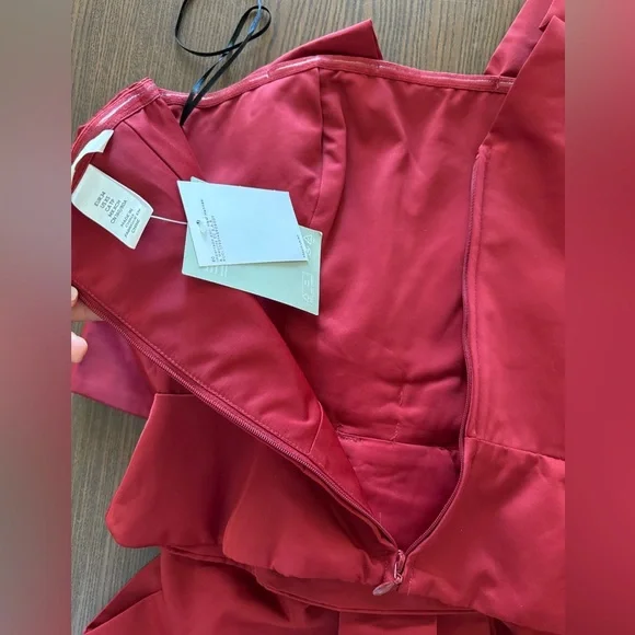 H&M BOW-FRONT TOP RED - Picture 9 of 12